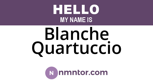 Blanche Quartuccio