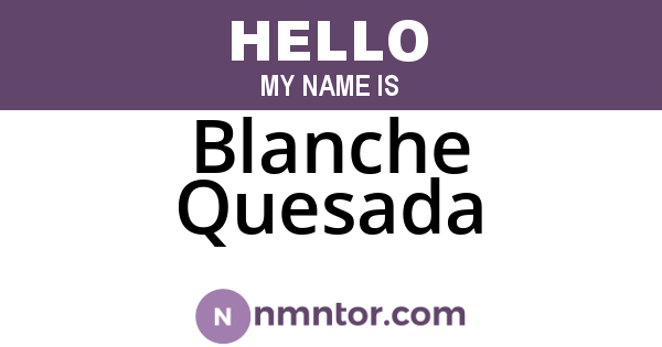 Blanche Quesada