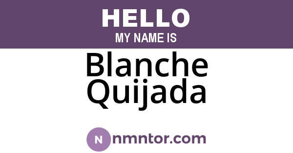 Blanche Quijada