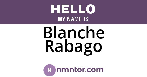 Blanche Rabago