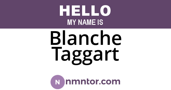 Blanche Taggart