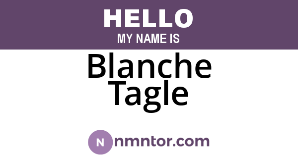 Blanche Tagle
