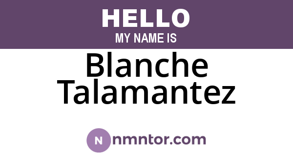 Blanche Talamantez