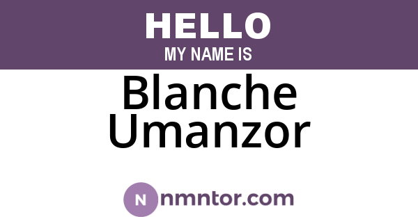 Blanche Umanzor