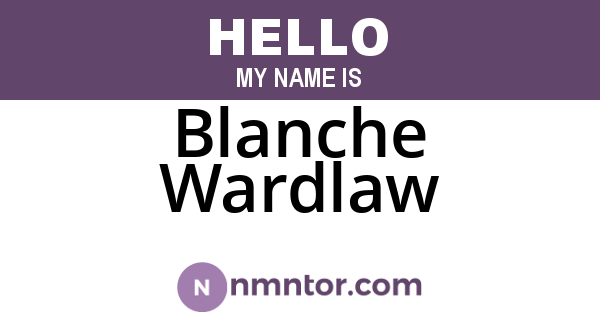 Blanche Wardlaw