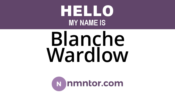 Blanche Wardlow