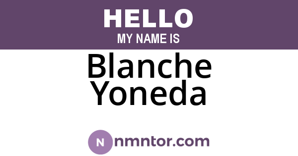 Blanche Yoneda
