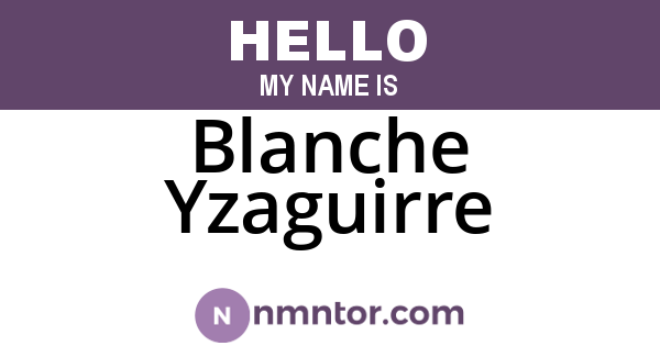 Blanche Yzaguirre