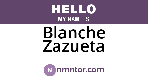 Blanche Zazueta