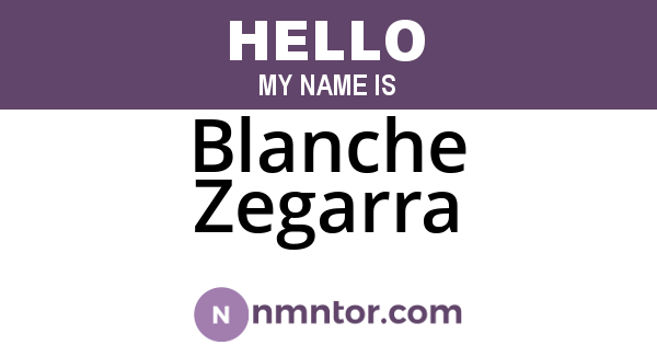 Blanche Zegarra