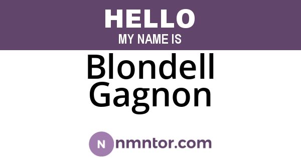 Blondell Gagnon