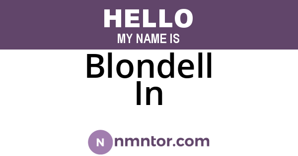 Blondell In