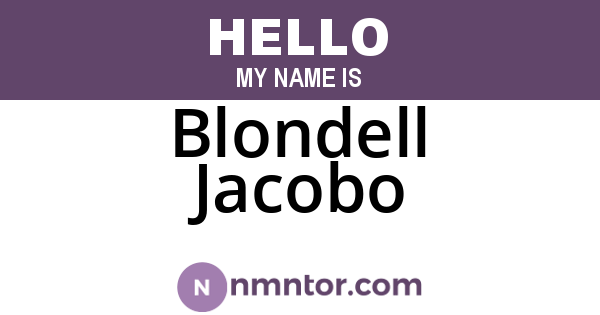 Blondell Jacobo