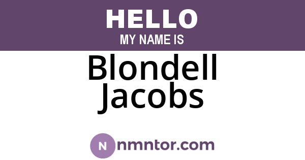 Blondell Jacobs