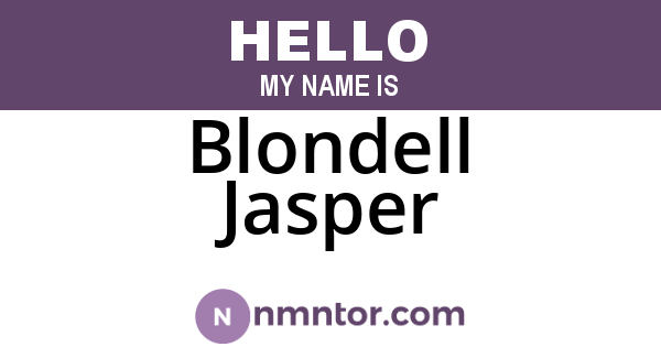 Blondell Jasper