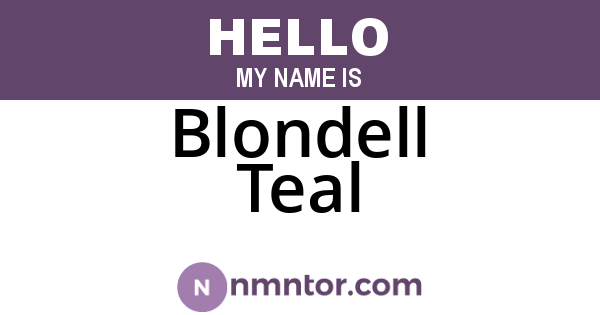 Blondell Teal