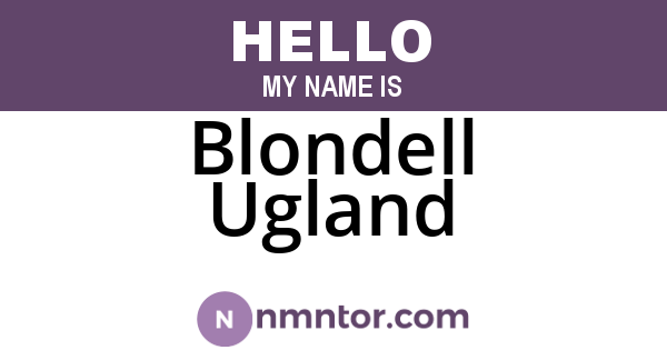 Blondell Ugland