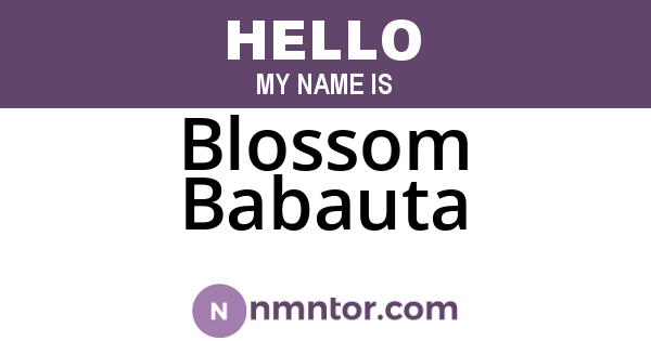 Blossom Babauta