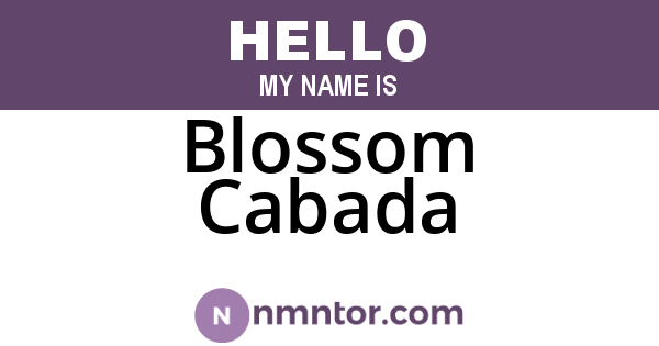 Blossom Cabada
