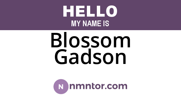 Blossom Gadson