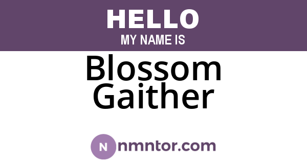 Blossom Gaither