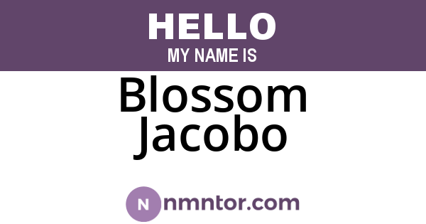 Blossom Jacobo