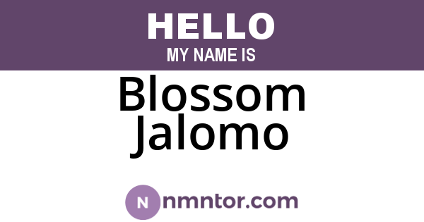 Blossom Jalomo