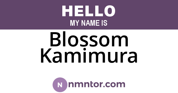 Blossom Kamimura