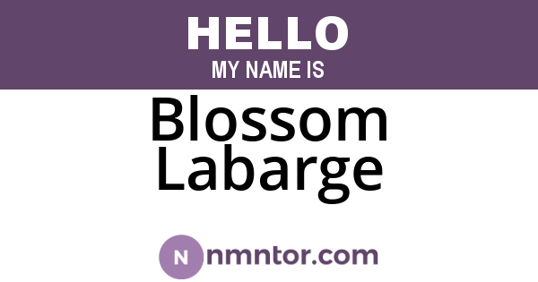 Blossom Labarge
