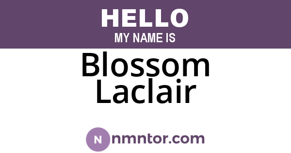 Blossom Laclair