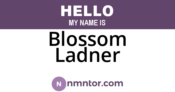 Blossom Ladner