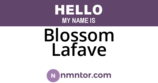 Blossom Lafave