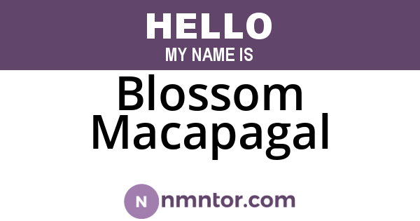 Blossom Macapagal