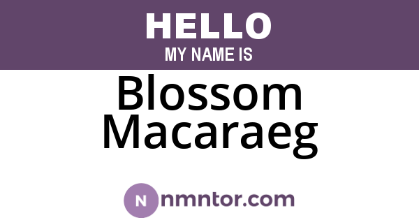 Blossom Macaraeg