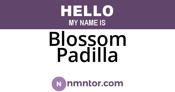 Blossom Padilla
