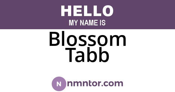 Blossom Tabb