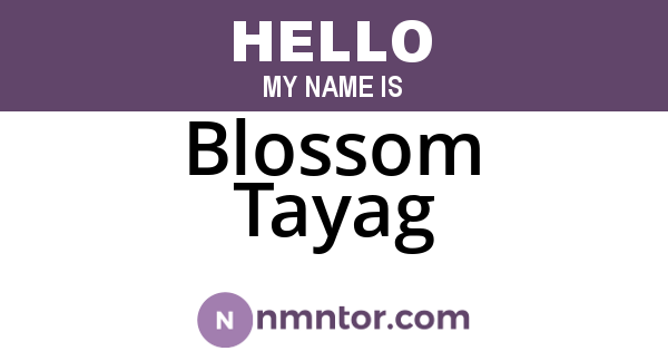 Blossom Tayag