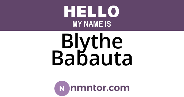 Blythe Babauta