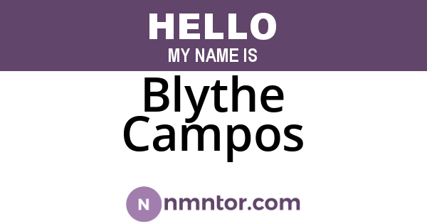 Blythe Campos