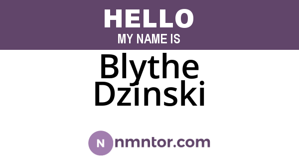 Blythe Dzinski