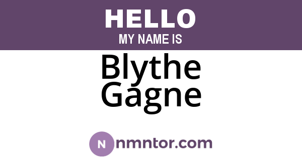 Blythe Gagne