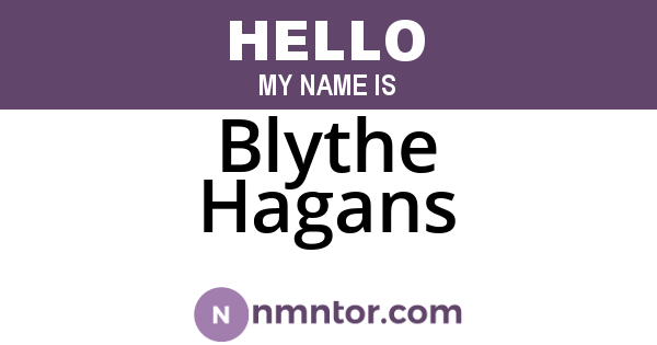 Blythe Hagans