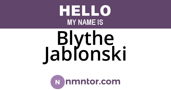 Blythe Jablonski