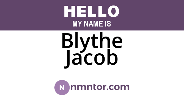 Blythe Jacob