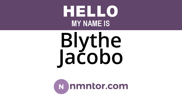 Blythe Jacobo