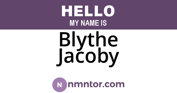Blythe Jacoby