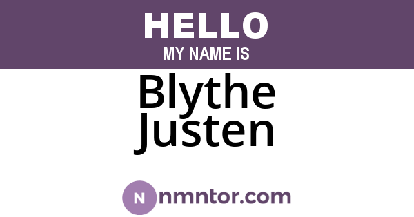 Blythe Justen