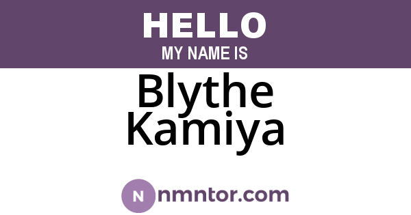 Blythe Kamiya