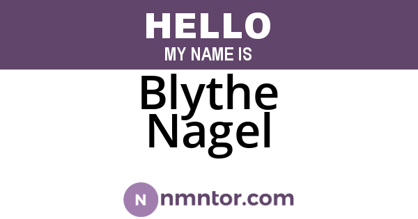 Blythe Nagel