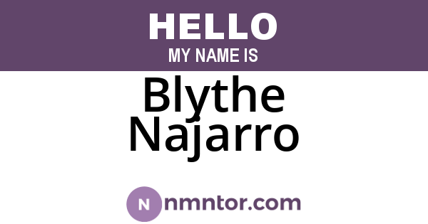 Blythe Najarro